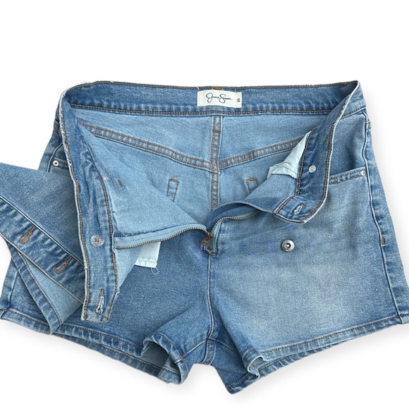Jessica Simpson Elyse denim buttonfly skort - Picture 3 of 12